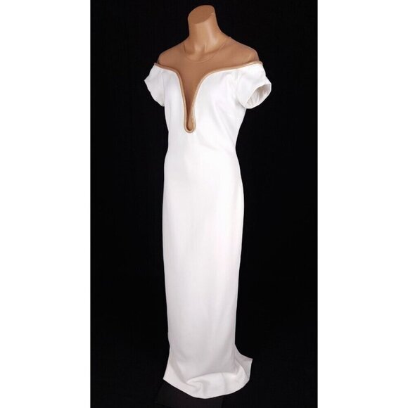 Stella McCartney Lara Stretch-Cady Gown Size 42 US 6 S White Womens $3470 - Picture 5 of 16
